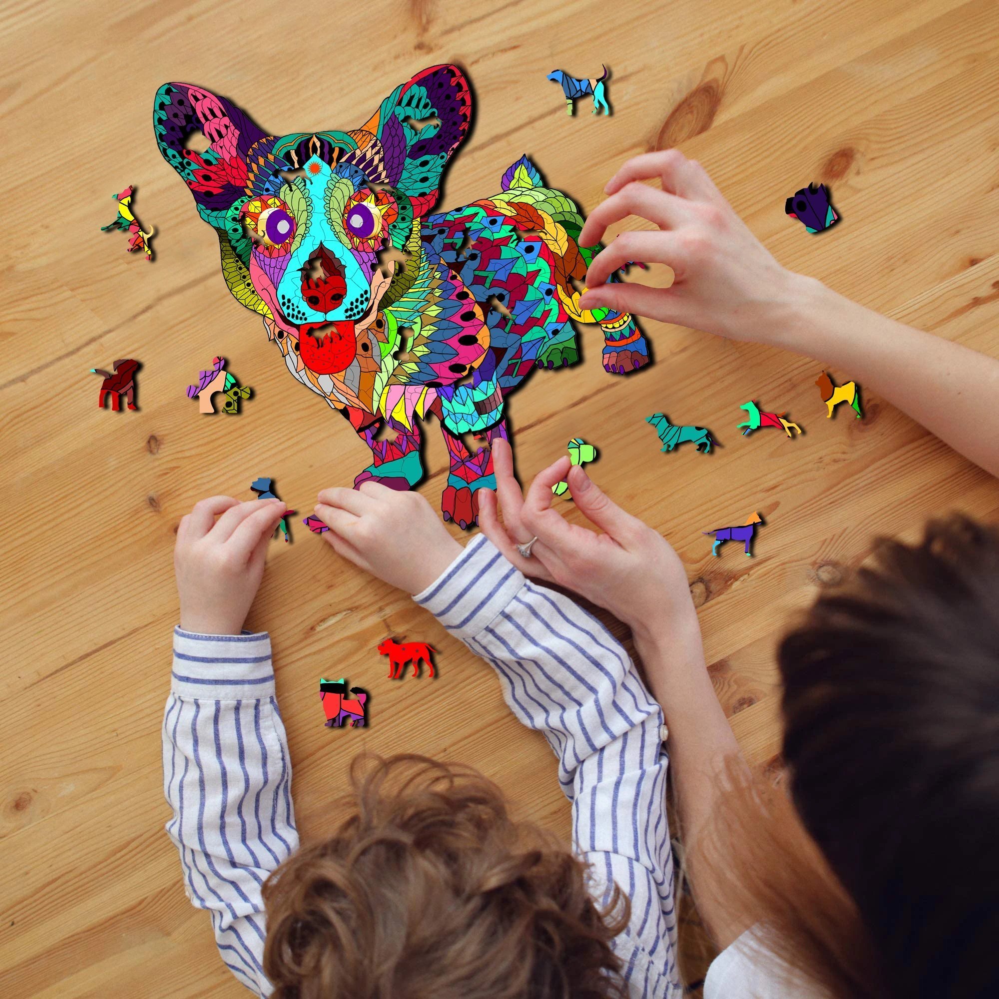 Corgi Wooden Jigsaw Puzzle - aimpuzzle