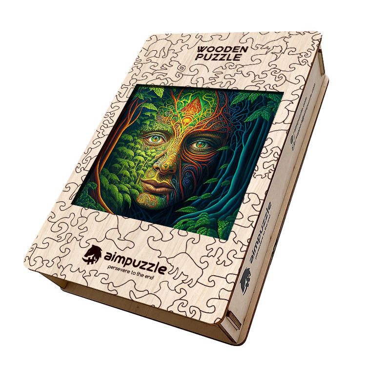 The Face Of Nature Art Wooden Jigsaw Puzzle - aimpuzzle