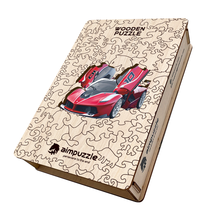 Ferrari Wooden Jigsaw Puzzle - aimpuzzle