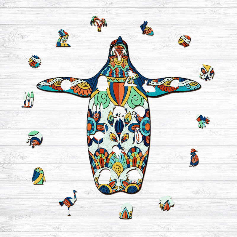 Penguin Wooden Jigsaw Puzzle - aimpuzzle