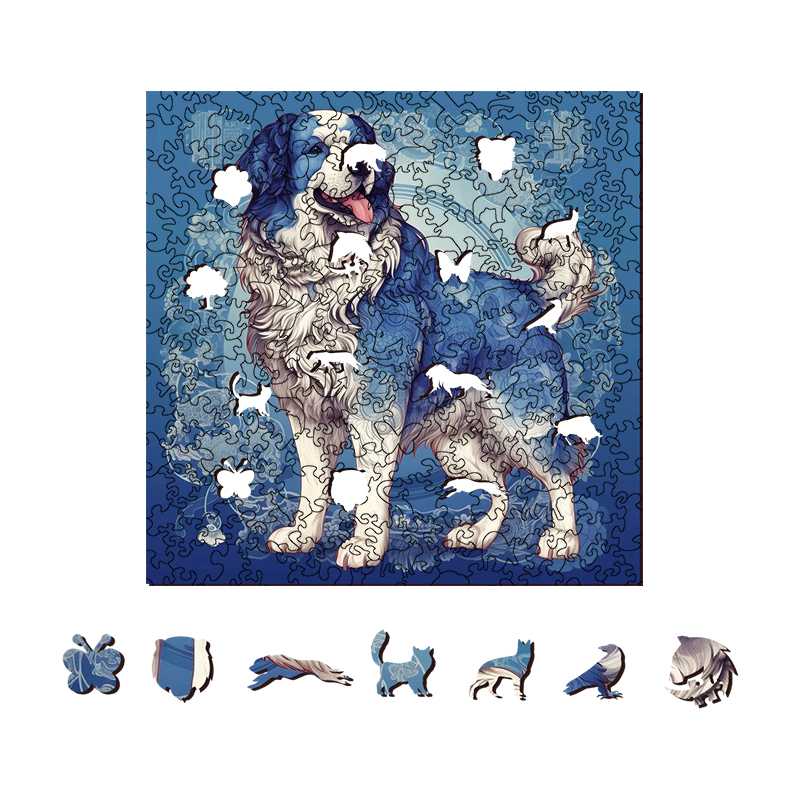 Border Collie Dog Wooden Jigsaw Puzzle - aimpuzzle