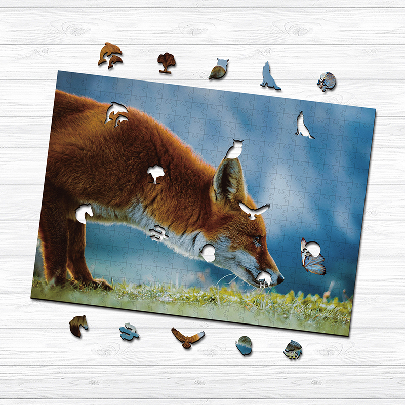 Fox Disc Wooden Jigsaw Puzzle - aimpuzzle
