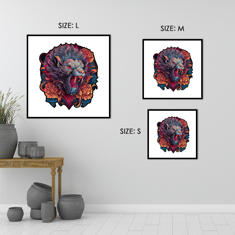 The Lion's Anger Wooden Jigsaw Puzzle - aimpuzzle