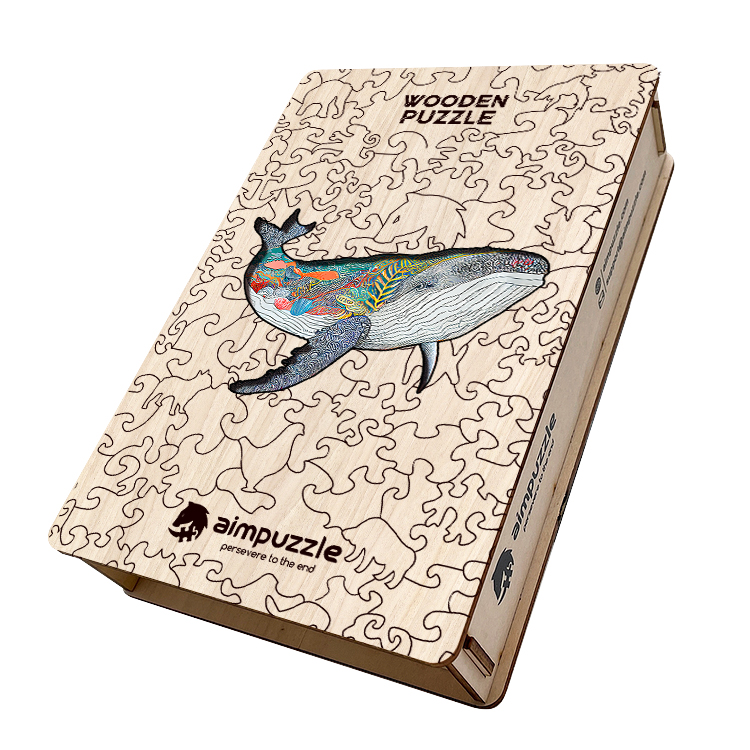 Gigantic Majestic Whale Wooden Jigsaw Puzzle - aimpuzzle