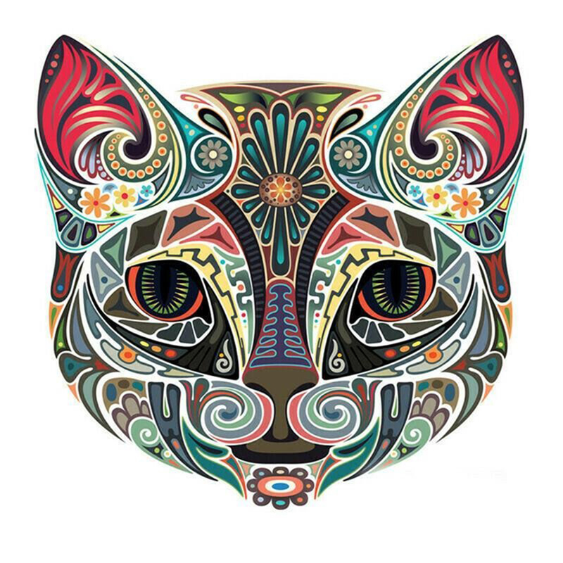 Colorful Cat Wooden Jigsaw Puzzle - aimpuzzle