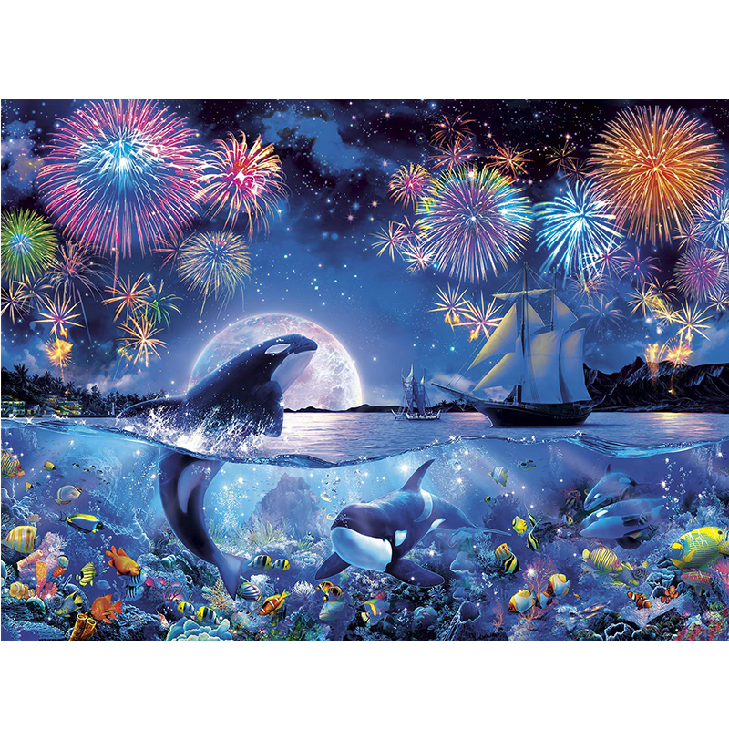 Dolphin Wooden Jigsaw Puzzle - aimpuzzle