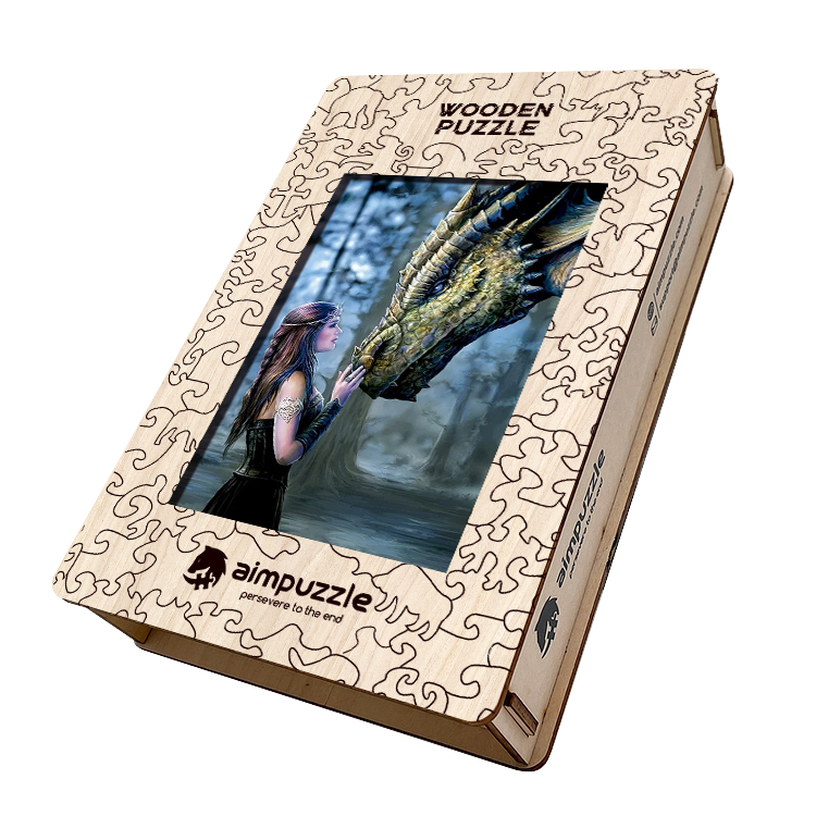Queen and Dragon Wooden Jigsaw Puzzle - aimpuzzle