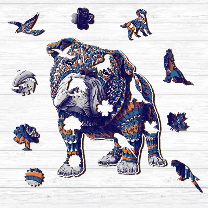 Bulldog Wooden Jigsaw Puzzle - aimpuzzle