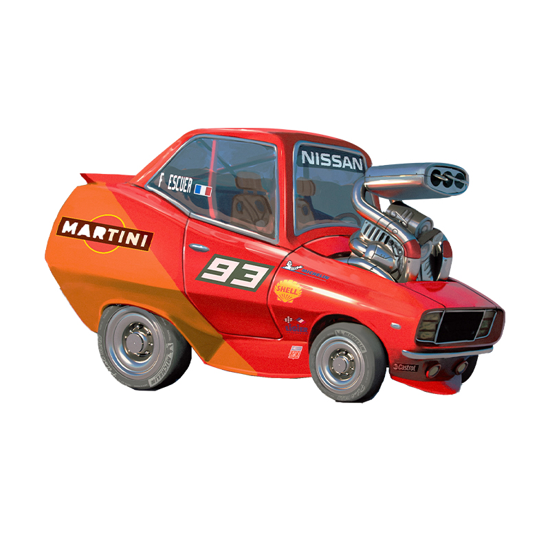 Cartoon car Wooden Jigsaw Puzzle - aimpuzzle