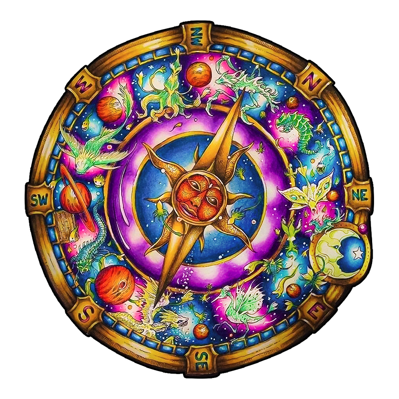 Compass Wooden Jigsaw Puzzle - aimpuzzle