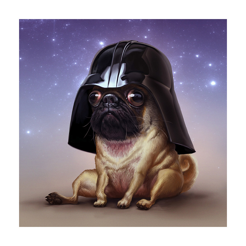 Black Samurai Bulldog Dog Wooden Jigsaw Puzzle - aimpuzzle