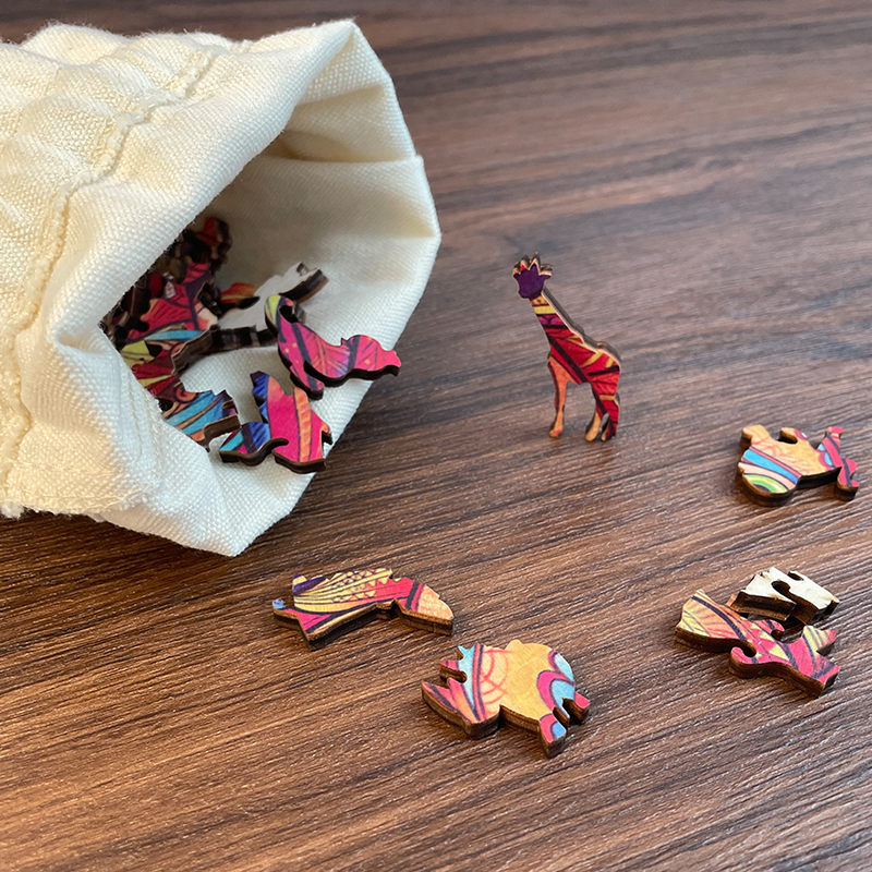 Purple Unicorn Wooden Jigsaw Puzzle - aimpuzzle