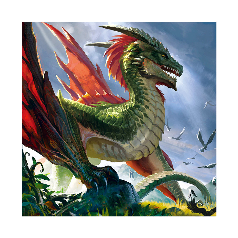 Green Dragon Wooden Jigsaw Puzzle - aimpuzzle