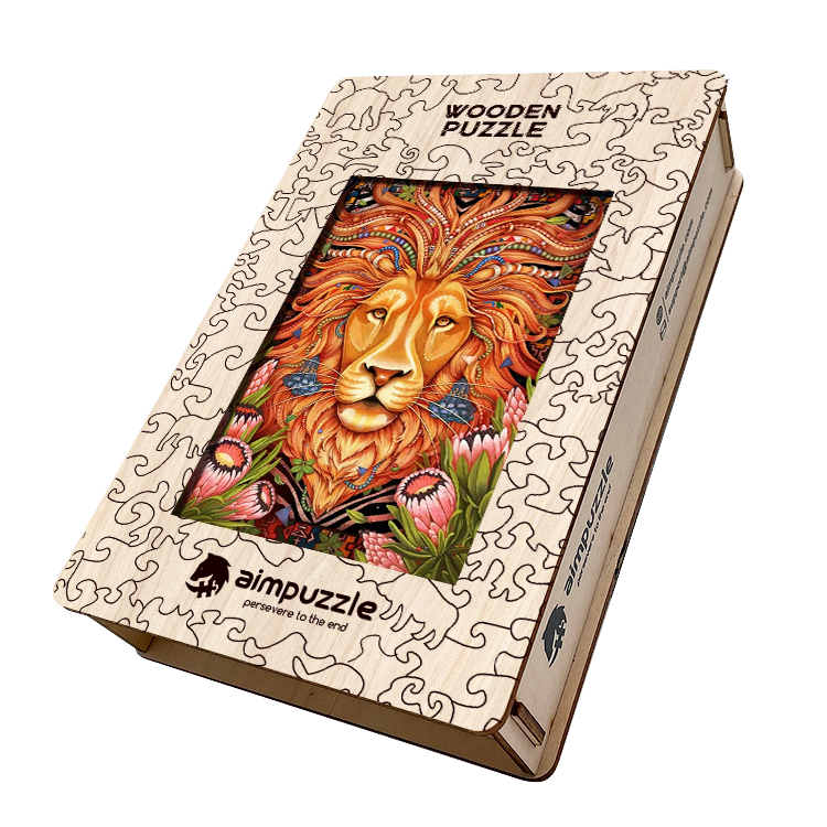 Beautiful Lion Wooden Jigsaw Puzzle - aimpuzzle