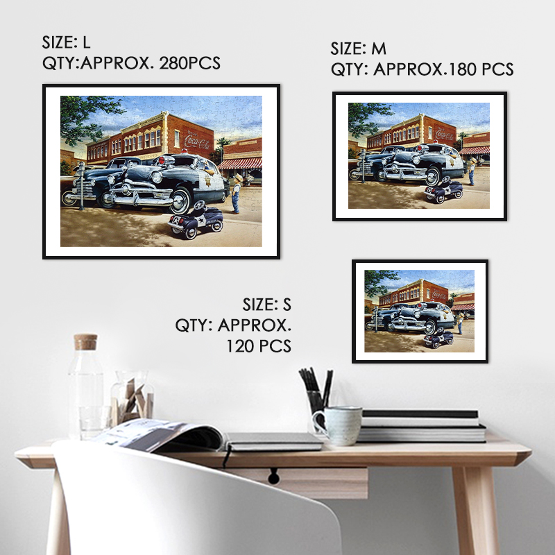 Sheriff's Cars Wooden Jigsaw Puzzle - aimpuzzle