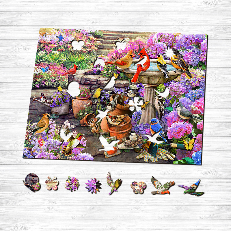 Bird Flocks Wooden Jigsaw Puzzle - aimpuzzle