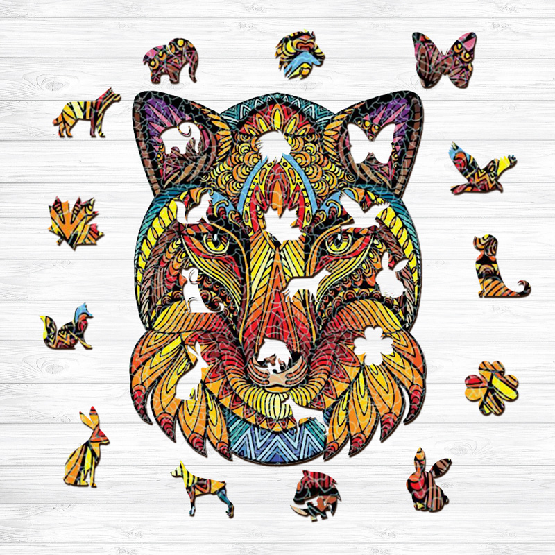 Magic Wolf Wooden Jigsaw Puzzle - aimpuzzle