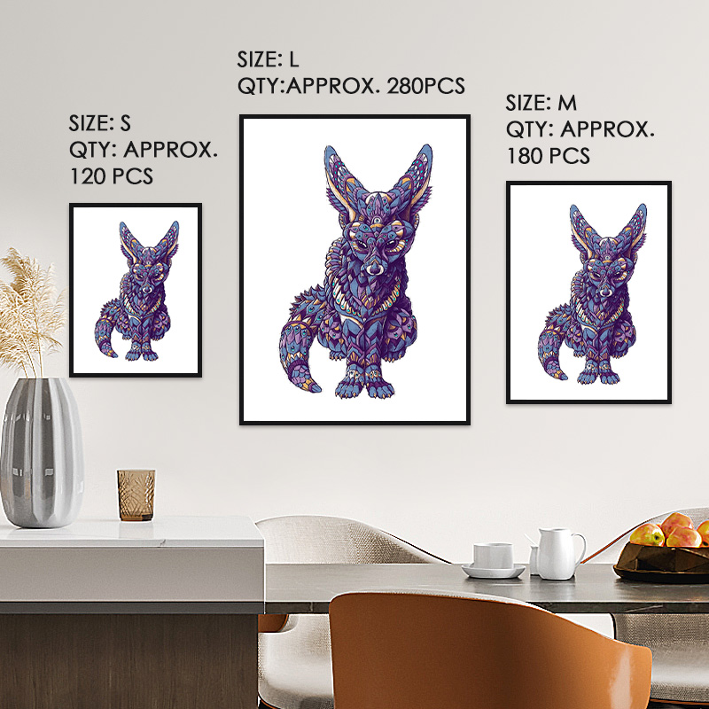 Fox Art Wooden Jigsaw Puzzle - aimpuzzle