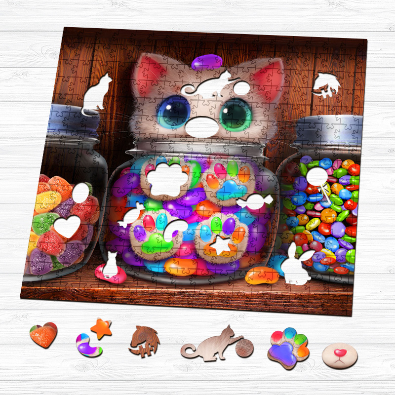 Kittens Wooden Jigsaw Puzzle - aimpuzzle