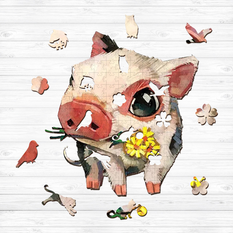 Piglet Wooden Jigsaw Puzzle - aimpuzzle