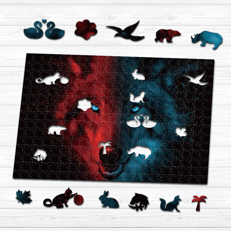 Wolf  Wooden Jigsaw Puzzle - aimpuzzle