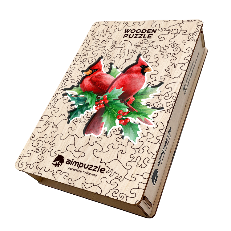 Cardinal Bird Wooden Jigsaw Puzzle - aimpuzzle