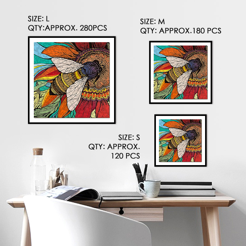 Bee Wooden Jigsaw Puzzle - aimpuzzle