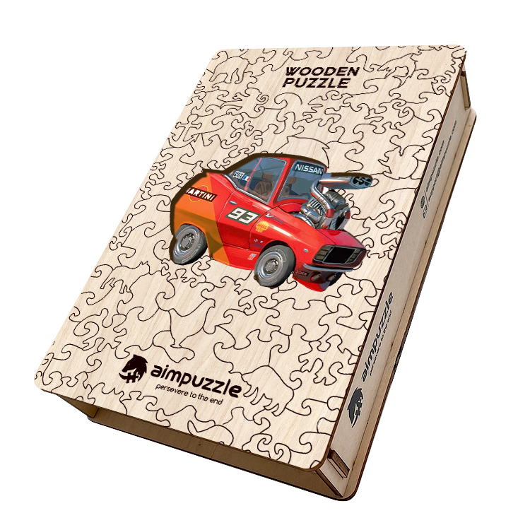 Cartoon car Wooden Jigsaw Puzzle - aimpuzzle