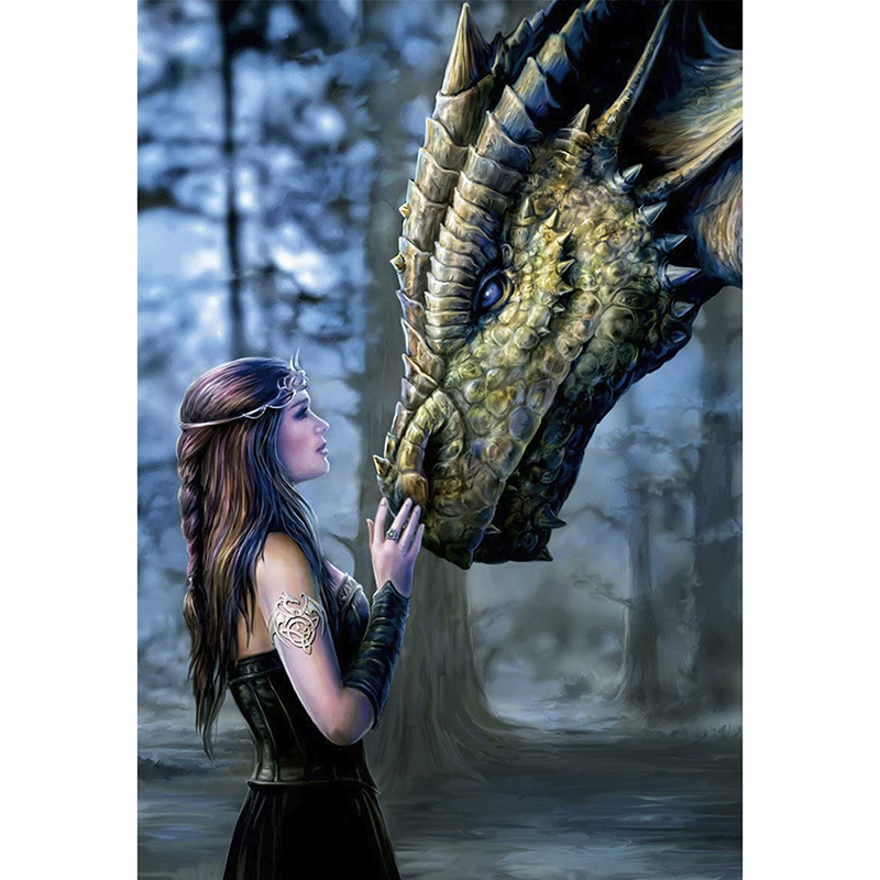 Queen and Dragon Wooden Jigsaw Puzzle - aimpuzzle