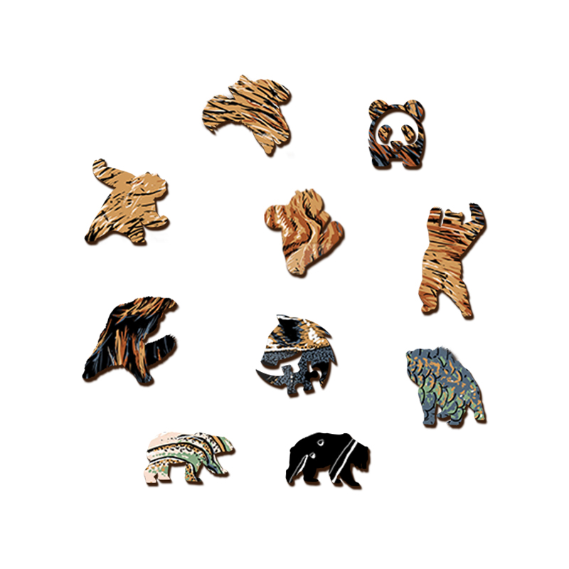 Brown Bear Wooden Jigsaw Puzzle - aimpuzzle