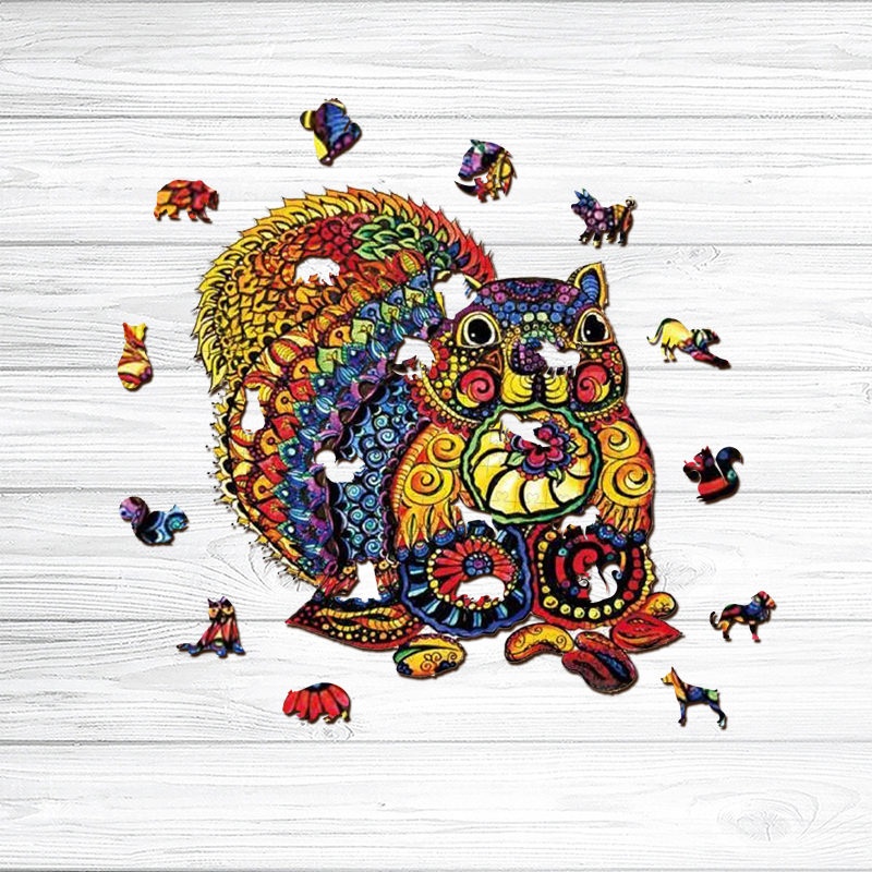 Squirrel Wooden Jigsaw Puzzle - aimpuzzle