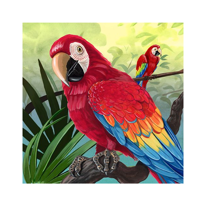 Red Parrot Wooden Jigsaw Puzzle - aimpuzzle
