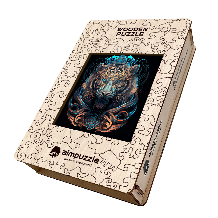 Angry Tiger Wooden Jigsaw Puzzle - aimpuzzle