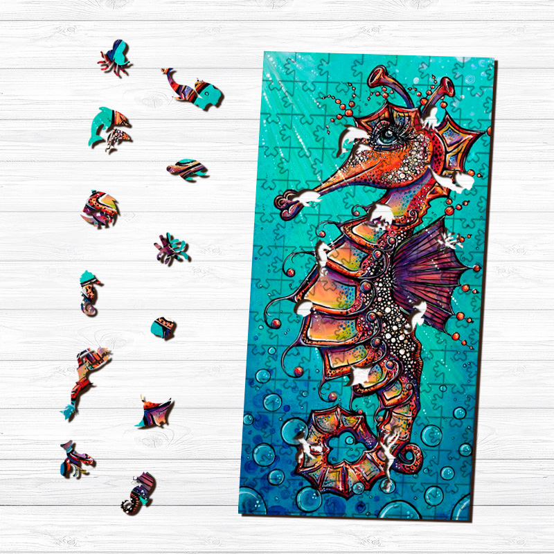 Seahorse Wooden Jigsaw Puzzle - aimpuzzle