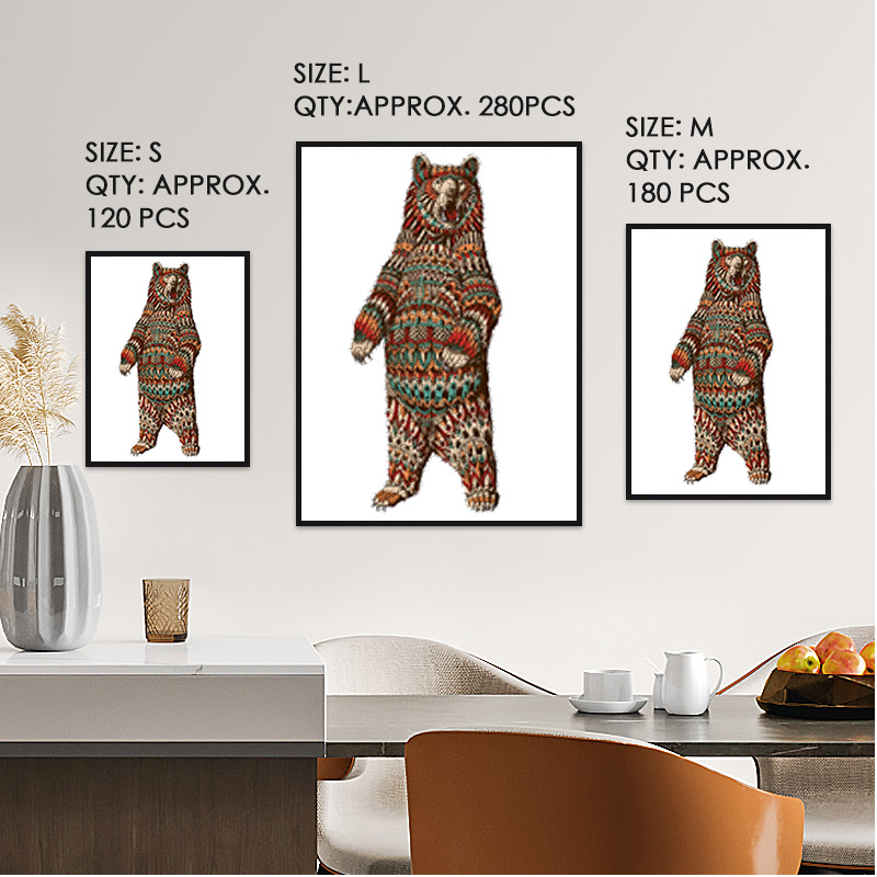 Brown Bear Wooden Jigsaw Puzzle - aimpuzzle