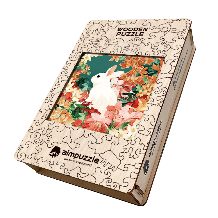 Cute Bunny Wooden Jigsaw Puzzle - aimpuzzle
