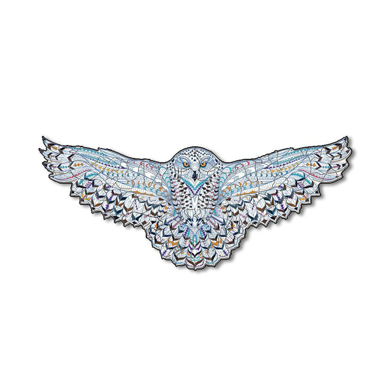 White Owl Wooden Jigsaw Puzzle - aimpuzzle