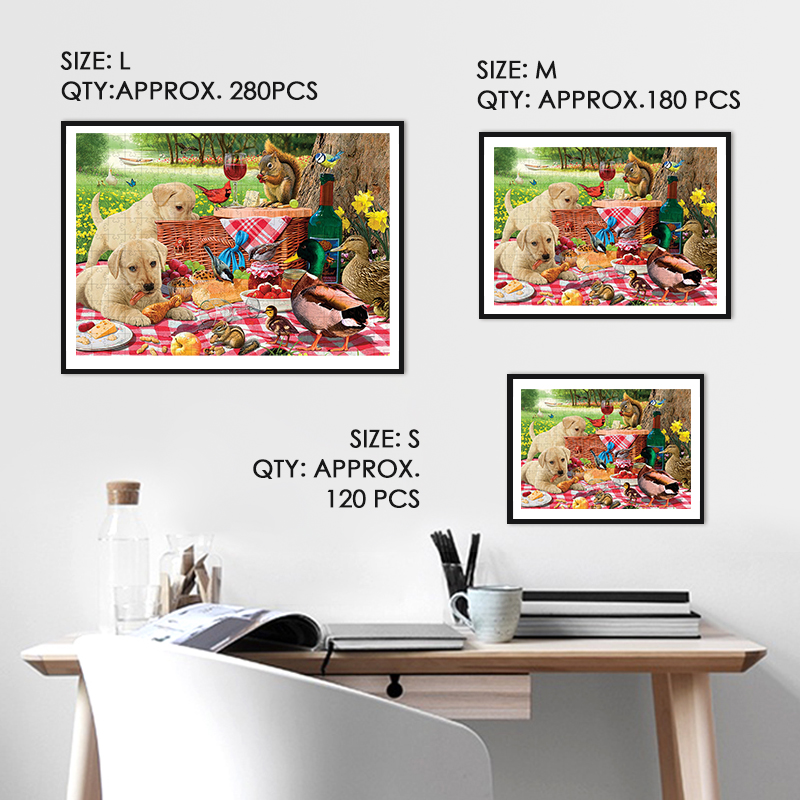 Picnic lunch Wooden Jigsaw Puzzle - aimpuzzle