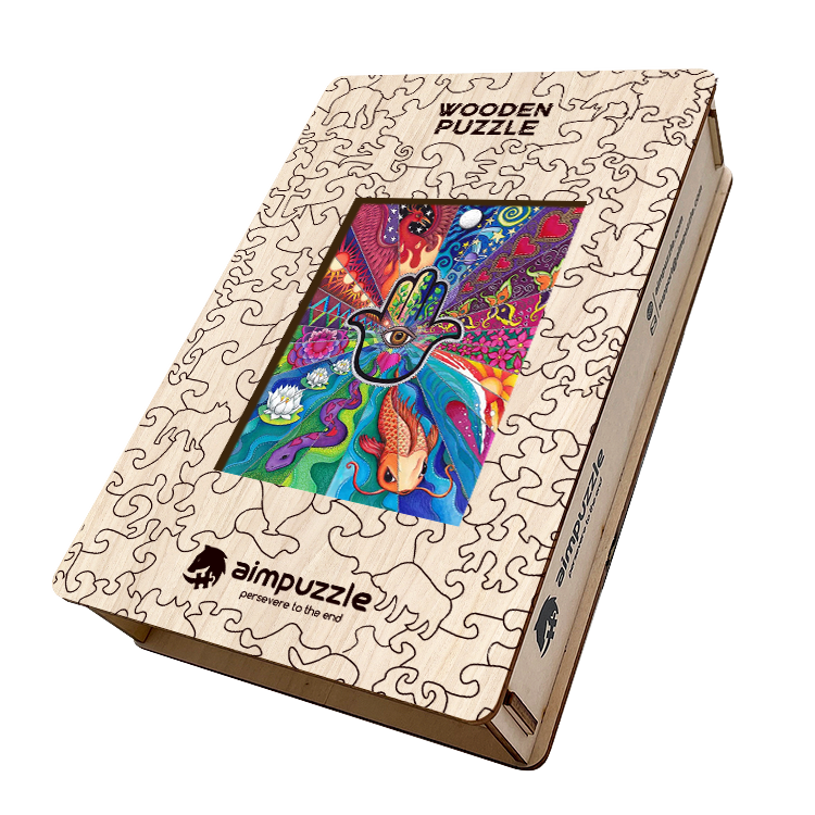 Hamsa Hand Wooden Jigsaw Puzzle - aimpuzzle