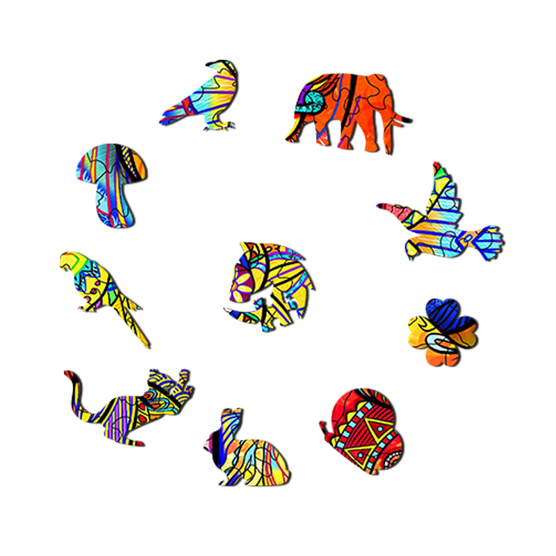 Elephant Wooden Jigsaw Puzzle - aimpuzzle