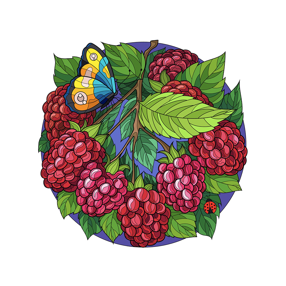 Butterfly and Mulberry Wooden Jigsaw Puzzle - aimpuzzle