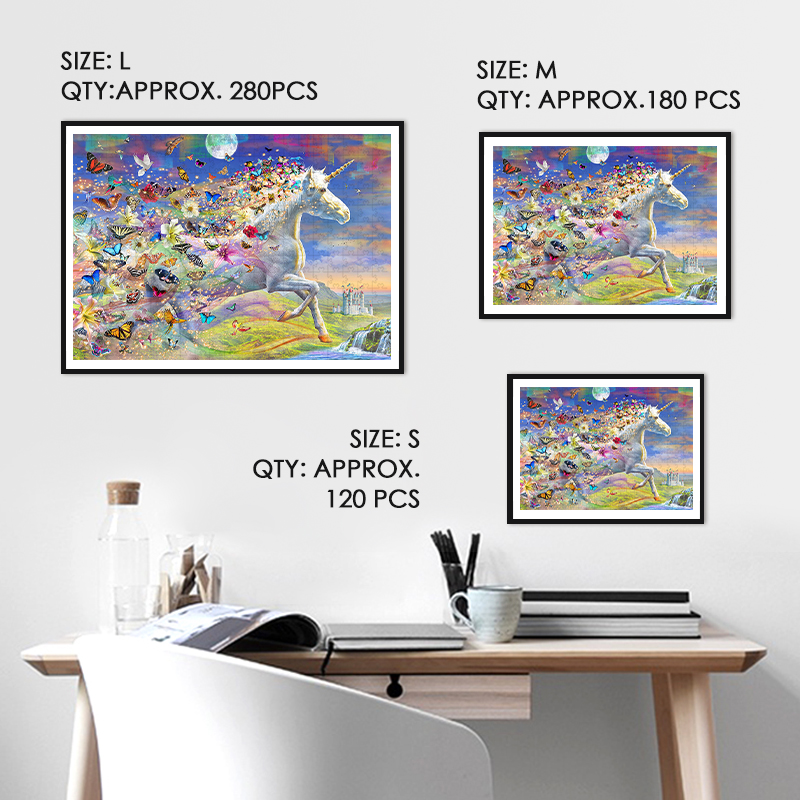 Unicorns Wooden Jigsaw Puzzle - aimpuzzle