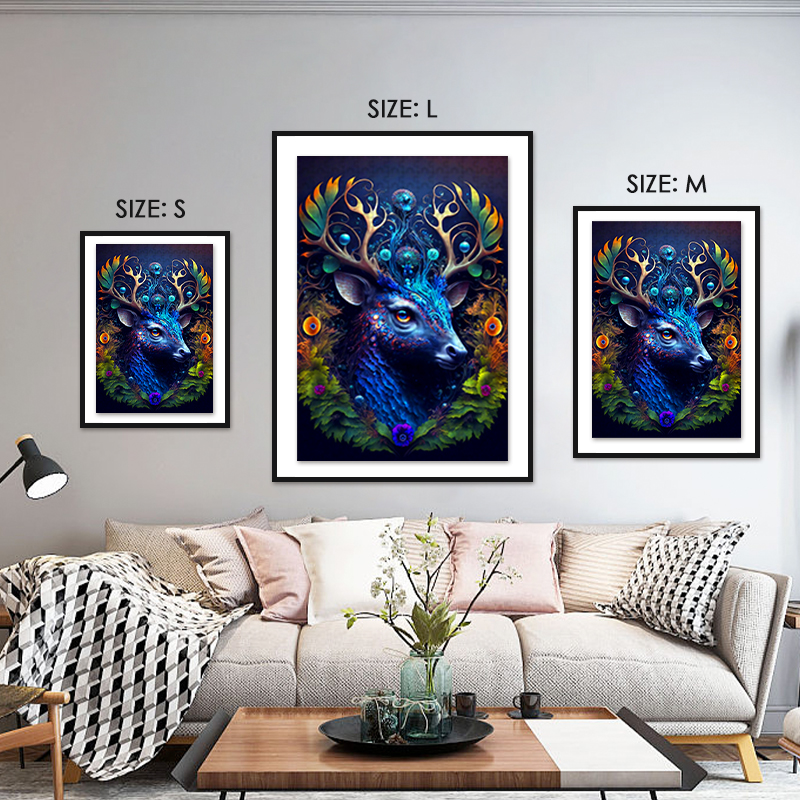 Magical Blue Deer Wooden Jigsaw Puzzle - aimpuzzle