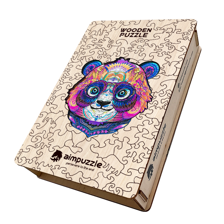 Cute Panda Wooden Jigsaw Puzzle - aimpuzzle