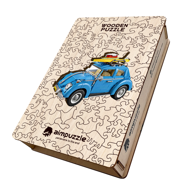 Volkswagen Beetle Wooden Jigsaw Puzzle - aimpuzzle