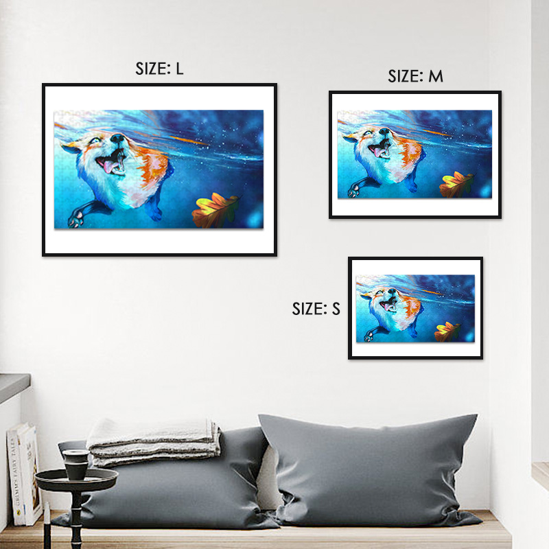 Underwater Fox Wooden Jigsaw Puzzle - aimpuzzle