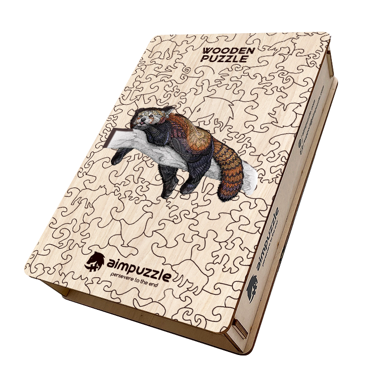 Red Panda Wooden Jigsaw Puzzle - aimpuzzle