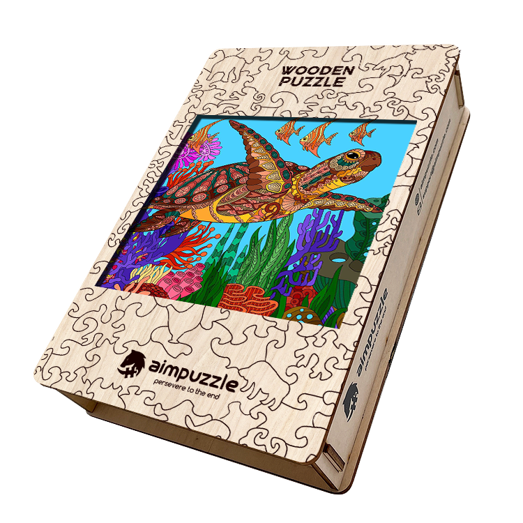 Submarine Sea Turtles Wooden Jigsaw Puzzle - aimpuzzle