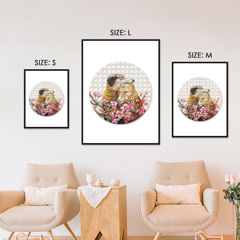 Cherry Dog's Love Wooden Jigsaw Puzzle - aimpuzzle