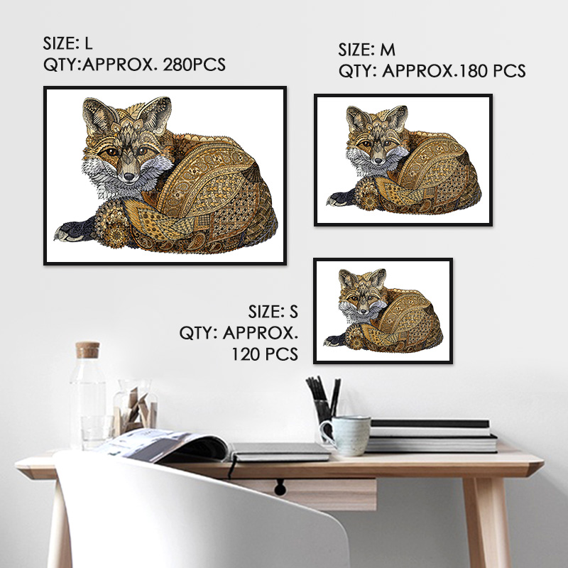 Foxes Wooden Jigsaw Puzzle - aimpuzzle